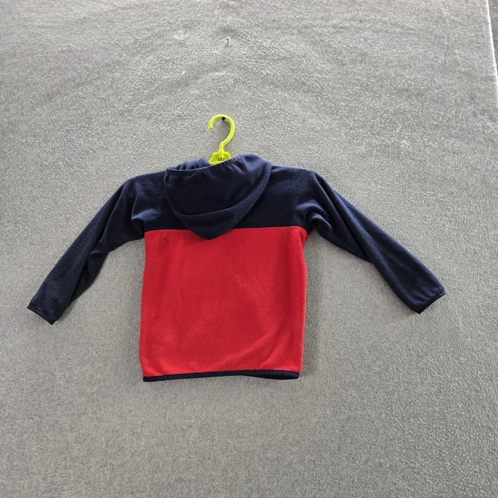 Patagonia Toddler Jacket 5T Red Colorblock Fleece Baby Micro D Snap T READ